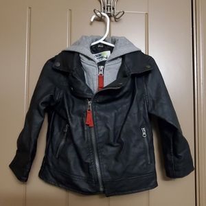 OshKosh Genuine Kids Hooded Moto Jacket 2T